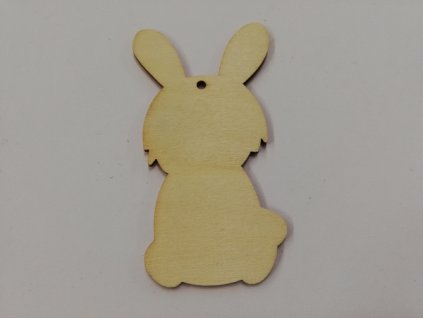 Dřevěný výřez zajíček č.1 9x5cm