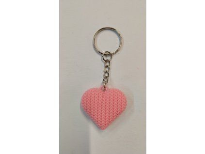Přívěsek - Srdíčko růžové světlé