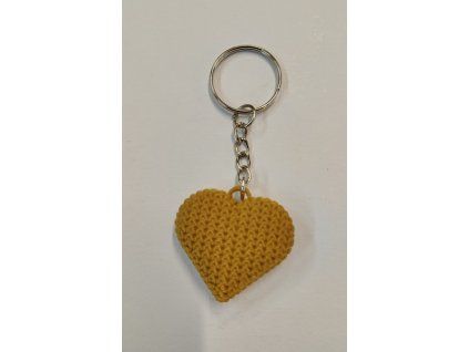 Přívěsek - Srdíčko medové
