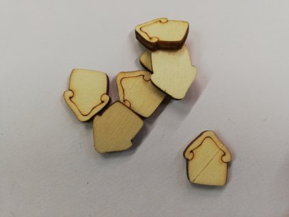 Dřevěný výřez Domeček 1,5 cm