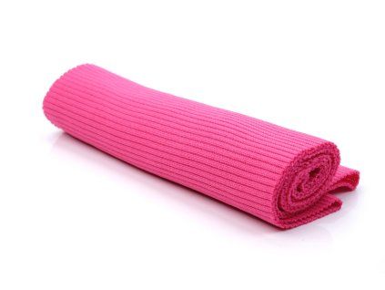 Elastický náplet žebrovaný tunel PES 15x70 cm - pink