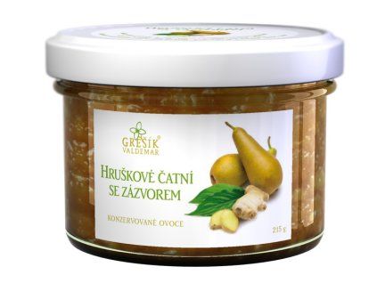 hruškové čatní se zázvorem