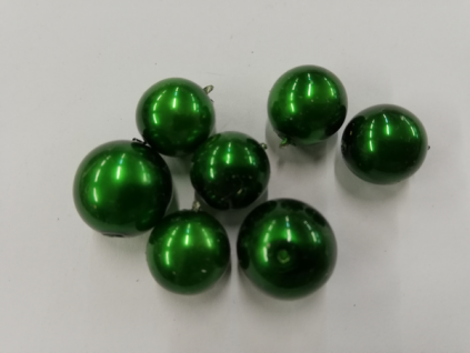 Voskované perly 15 mm zelená 20 g