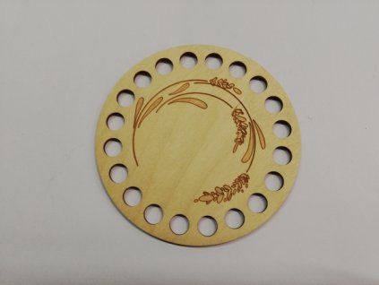 Dno na háčkované košíky překližka kruh stébla 10 cm