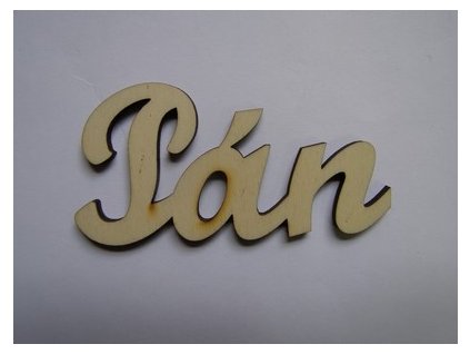 Dřevěný výřez nápis Pán 9 cm