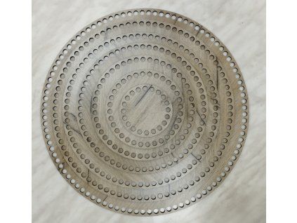 Dno na háčkované košíky překližka grey kruh 35 cm