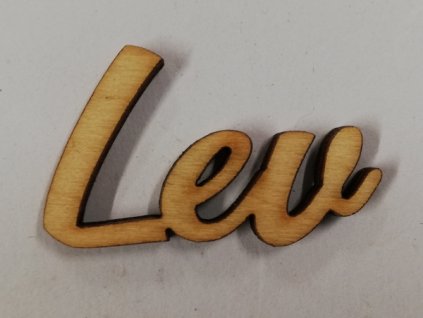 Dřevěný výřez znamení zvěrokruhu Lev 3,5 cm
