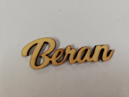 Dřevěný výřez znamení zvěrokruhu Beran 6 cm