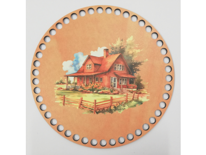 Dno na háčkování zdobené - kruh 20 cm - Chata