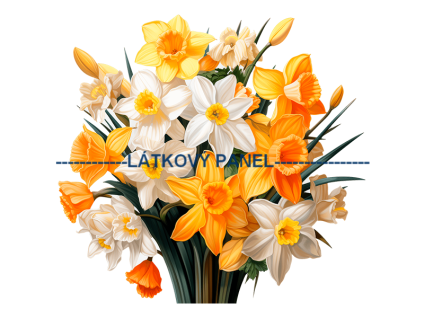 Látkový panel - Narcisy - KYT-739