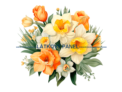 Látkový panel - Narcisy - KYT-740