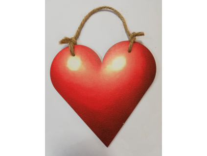 Cedulka srdíčko - 14,3 x 15 cm - srdíčko č.1
