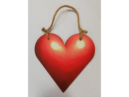 Cedulka srdíčko - 14,3 x 15 cm - srdíčko č.2