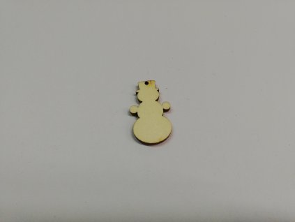 Dřevěný výřez Sněhulák 3 cm
