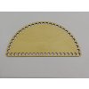 Dno na háčkované košíky překližka půl kruh 27 cm