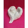 Odlitek dekorace 9,5x11cm Andílek v křídlech