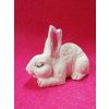 Odlitek k dalšímu tvoření - Ležící zajíček bílý
