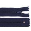 Zip spirálový šíře 3 mm, délka 45 cm modrá tmavá