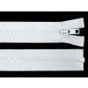 Zip kostěný bundový, šíře 5 mm, délka 70 cm bílý