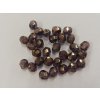 Korálky broušené - ohňovky 6mm - měděná - 30ks