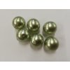 Voskované perly 15 mm zelenkavá 20 g