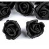 Pěnová růžička dekorační 4cm černá