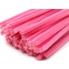 Chlupatý drátek Ø6 mm délka cca 30 cm světle růžový