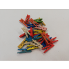 Dřevěný dekorační kolíček barevný mix 3cm