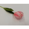 Umělá květina dekorace tulipán světle růžový