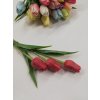 Umělá dekorace tulipán korálově červený