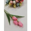 Umělá dekorace tulipán sytě růžová