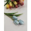 Umělá dekorace tulipán světle modrý