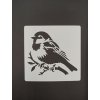 Šablona plastová pro kreativní tvoření - 10,2 x 10,2 - ptáčci č.3