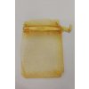 Organzový sáček 9 x 7 cm zlatavý