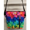 Crossbody kabelka 22x22 cm - kočárkovina - Kostky
