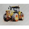 Nažehlovací obrázek na folii Traktor žlutý 15,5 x 20 cm