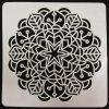 Šablona plastová pro kreativní tvoření - 15 x 15 - mandala č.31