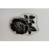 Razítko silikonové květina růže 2 4,5 x 4 cm