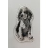 Razítko silikonové zvířata pes sedící 4,5 x 3 cm