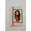 Obal na knihu nebo diář 15,5 x 21,5 cm holčička s kočičkou