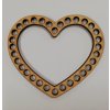 Dno na háčkování srdce 9x10,5cm