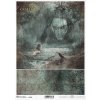 Rýžový papír A4 pro tvoření Tajemno, havran, vlkodlak, fantasy R1934