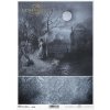 Rýžový papír A4 pro tvoření Tajemno, měsíc, hrad, fantasy R1936