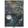 Rýžový papír A4 pro tvoření Fantasy, měsíc, hrad R2320