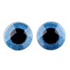Oči glitrové s pojistkou Ø40 mm - modré - sada 2ks