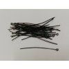 Kovový komponent - ketlovací jehly - černá - 50 mm - 30 ks v balení