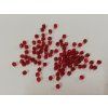 Korálky broušené - ohňovky 3mm - červená  - 100ks