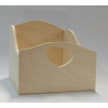 Dřevěný box šuplík s otvory srdce - 15 x 17 cm