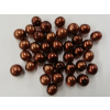 Voskované perly 8 mm tmavě hnědá 20 g