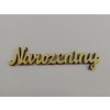 Dřevěný výřez nápis Narozeniny 12,5 cm